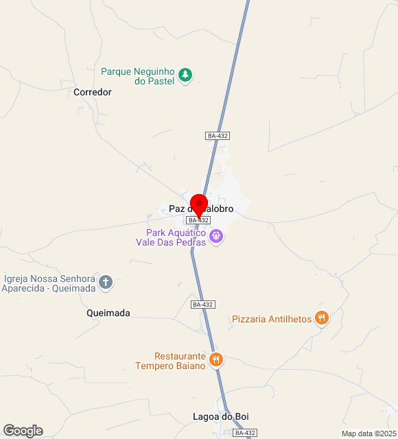 Mapa da localização