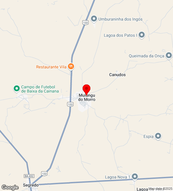 Mapa da localização