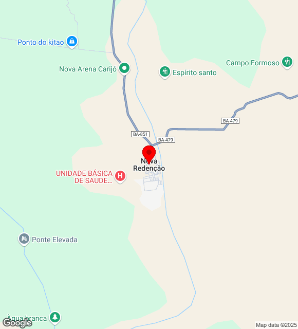 Mapa da localização