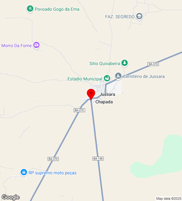 Mapa da localização