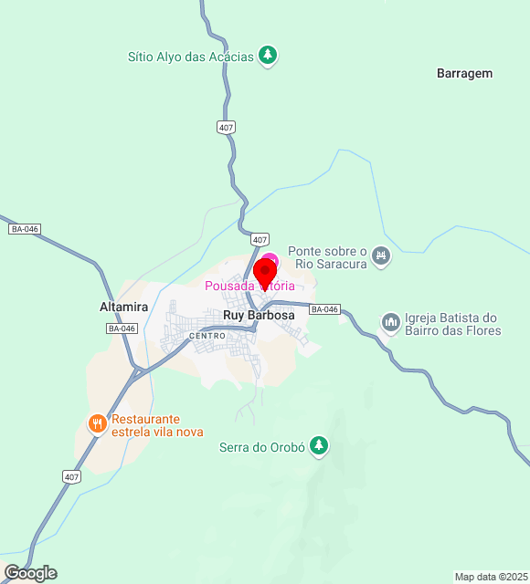 Mapa da localização