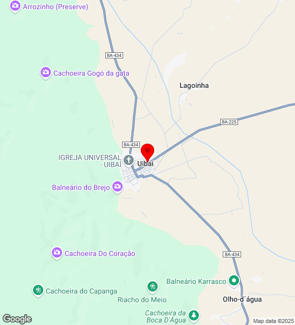 Mapa da localização