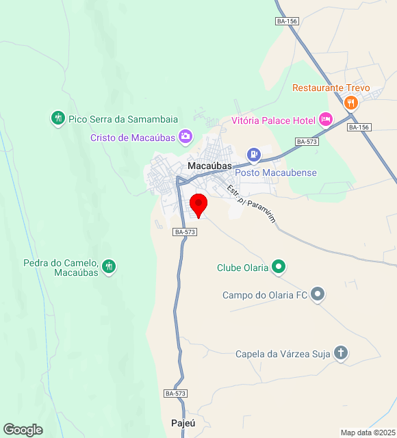 Mapa da localização