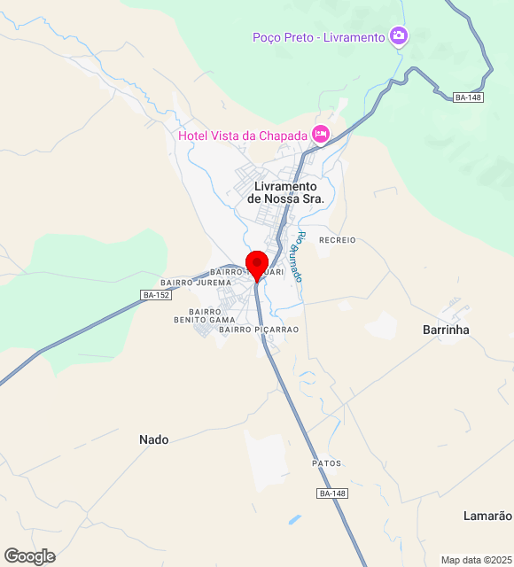 Mapa da localização