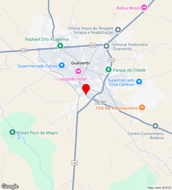 Mapa da localização