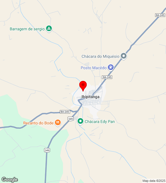 Mapa da localização