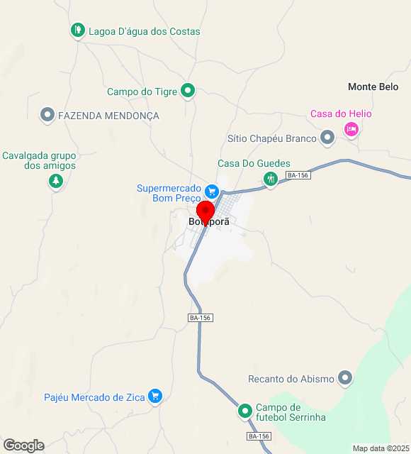 Mapa da localização