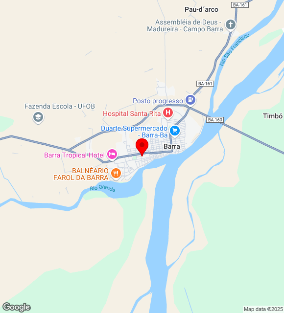 Mapa da localização