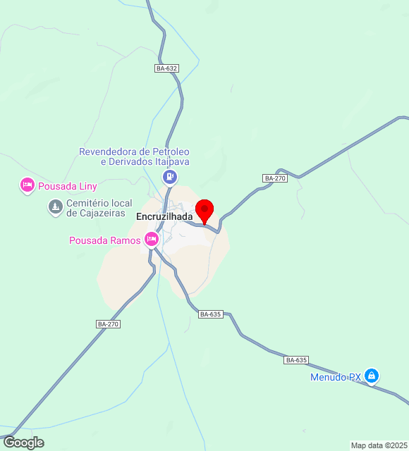 Mapa da localização
