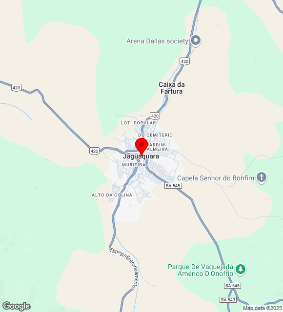 Mapa da localização