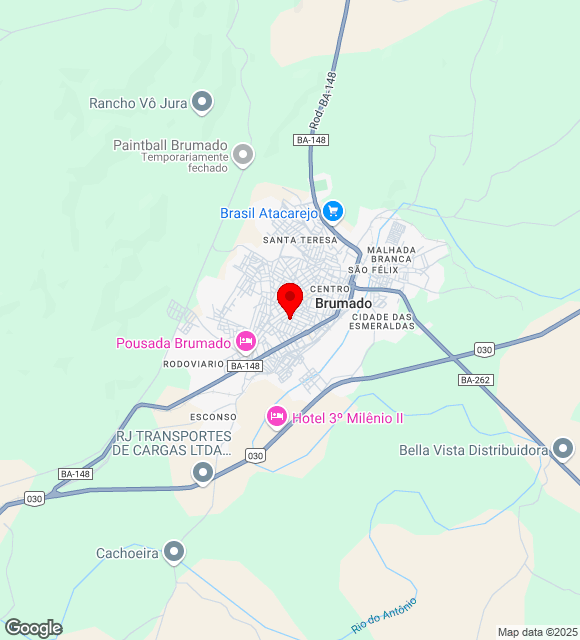 Mapa da localização