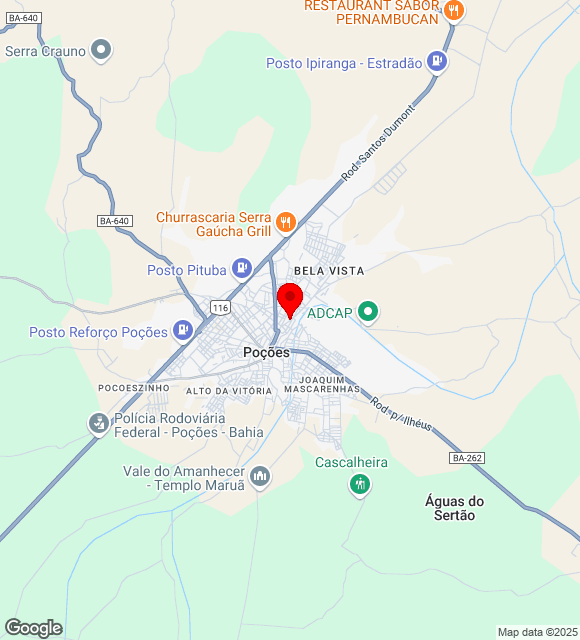 Mapa da localização