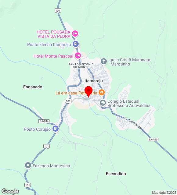 Mapa da localização