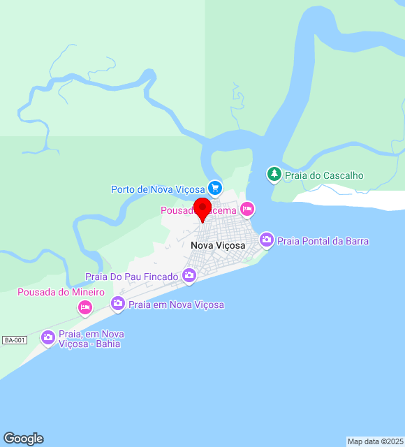 Mapa da localização