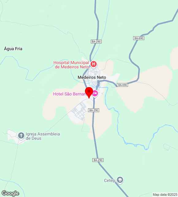 Mapa da localização