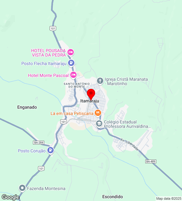 Mapa da localização