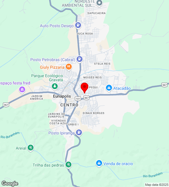 Mapa da localização
