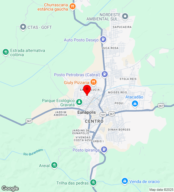 Mapa da localização