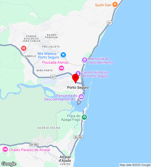 Mapa da localização