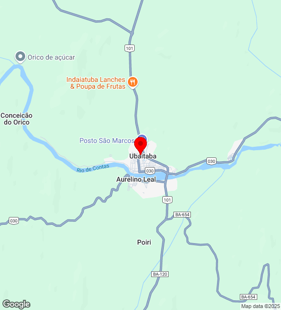 Mapa da localização