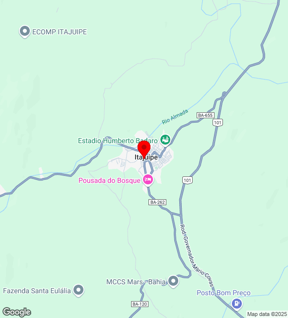 Mapa da localização