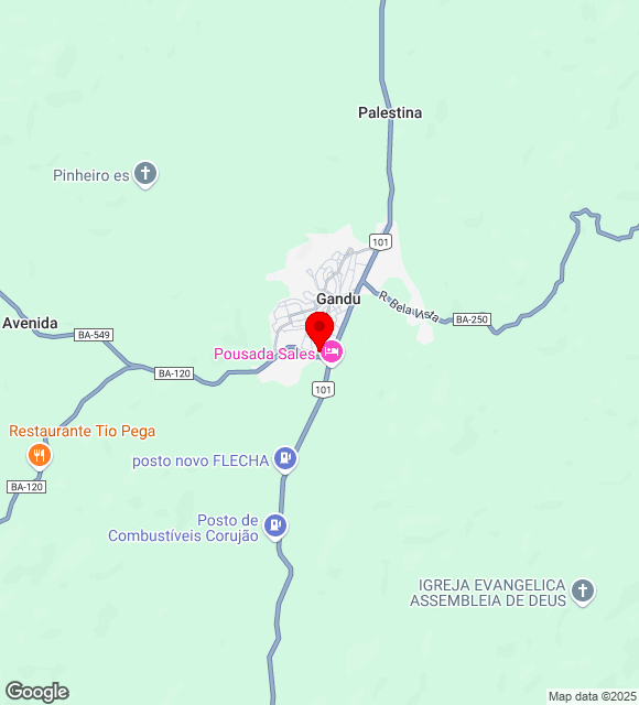 Mapa da localização