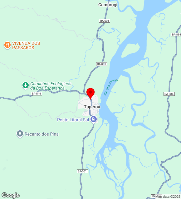 Mapa da localização