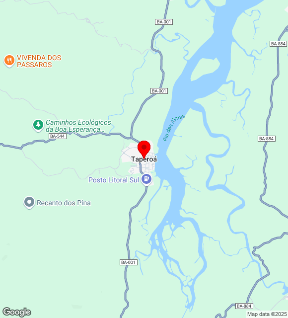 Mapa da localização