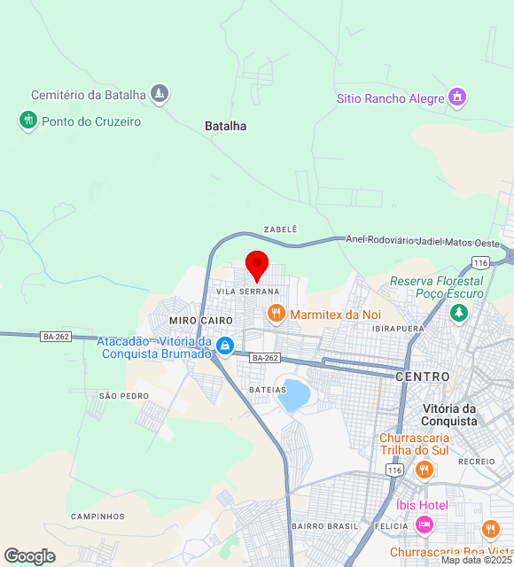 Mapa da localização