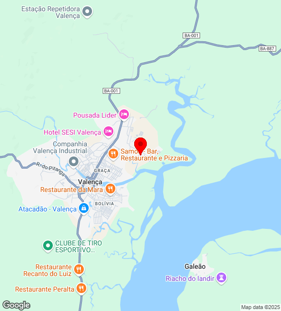Mapa da localização
