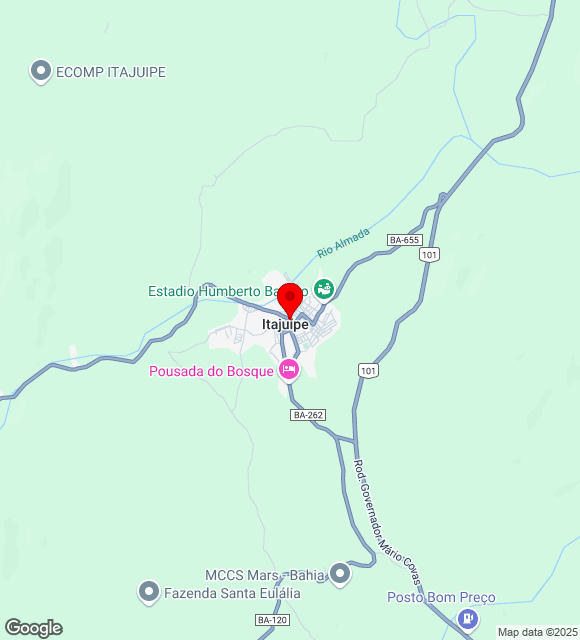 Mapa da localização
