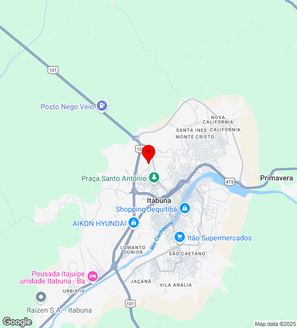 Mapa da localização