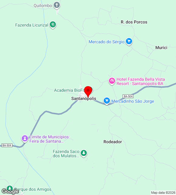 Mapa da localização