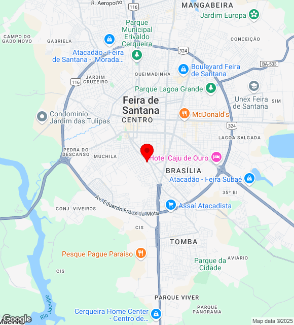 Mapa da localização