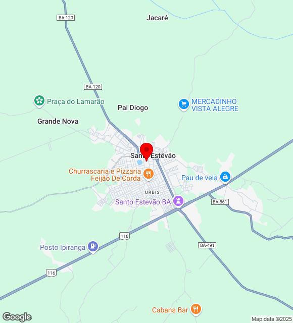Mapa da localização