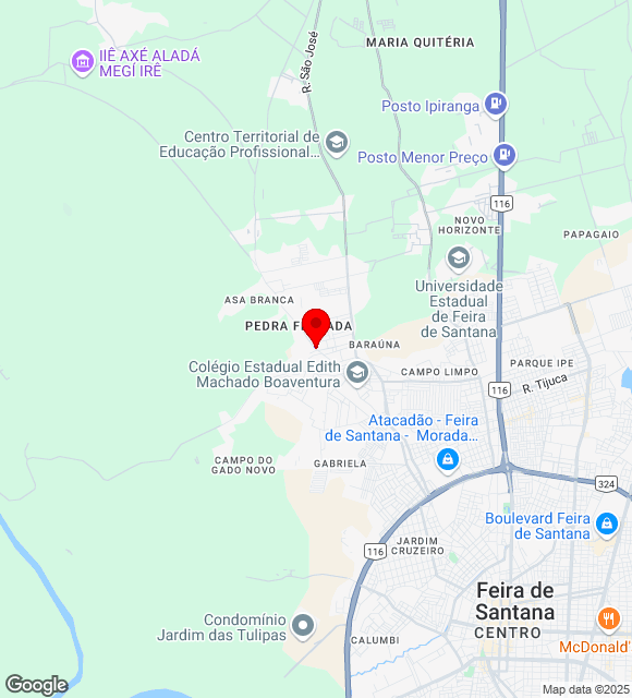 Mapa da localização