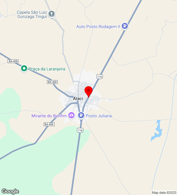 Mapa da localização