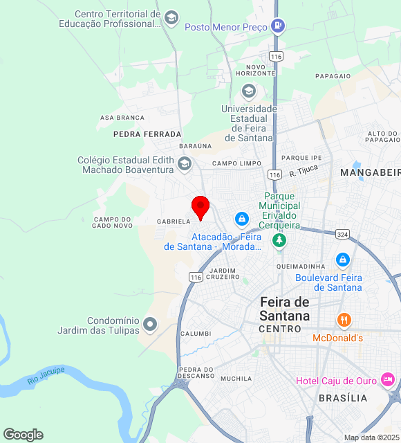 Mapa da localização