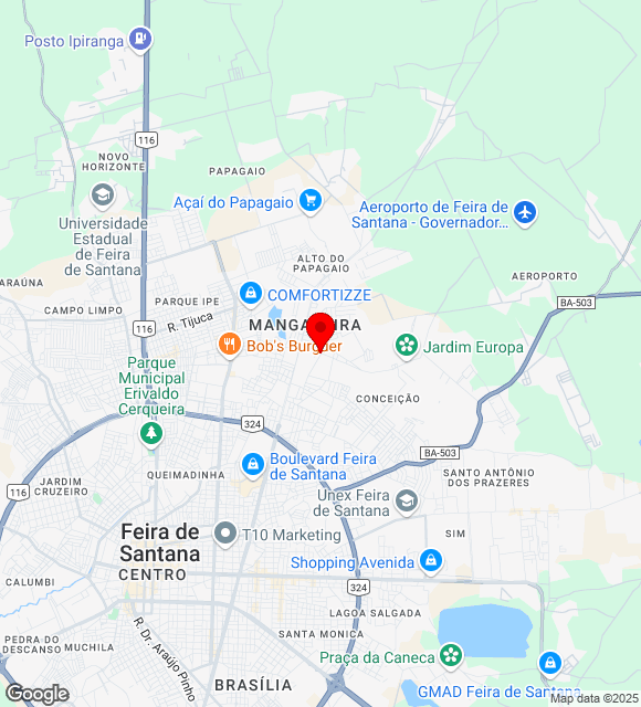 Mapa da localização