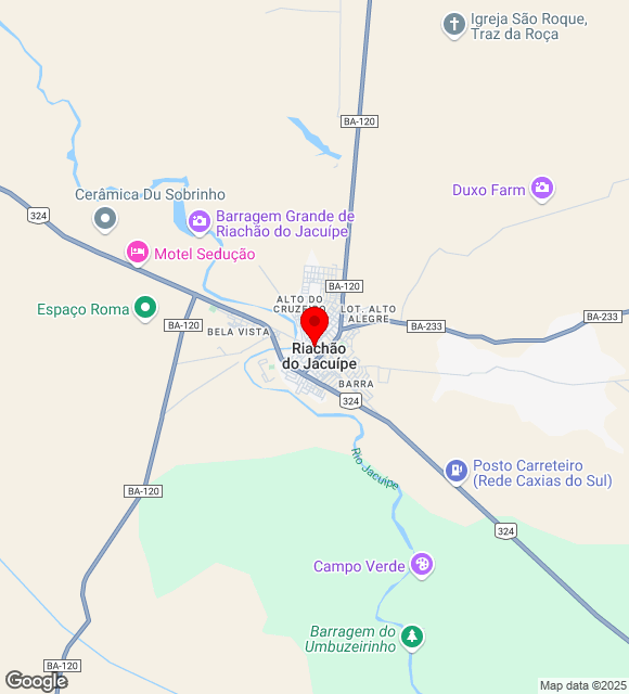Mapa da localização