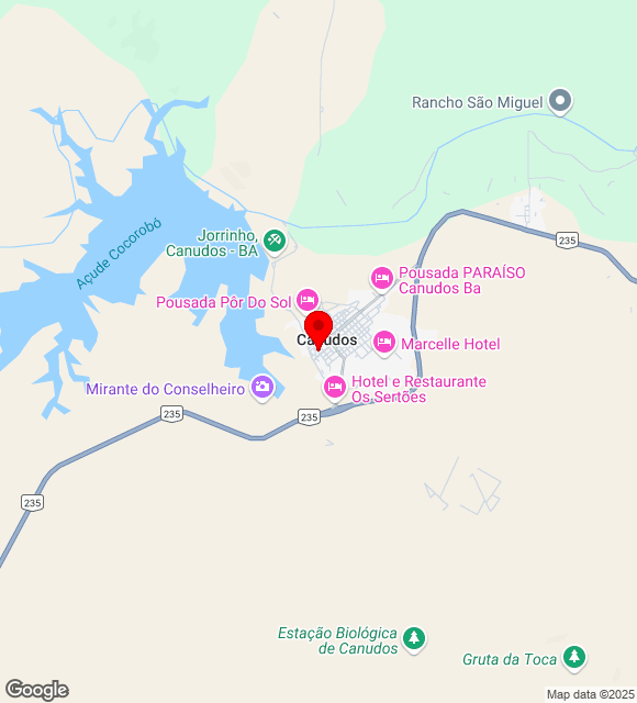 Mapa da localização