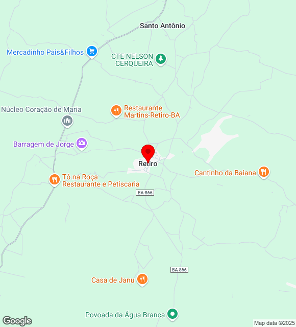 Mapa da localização