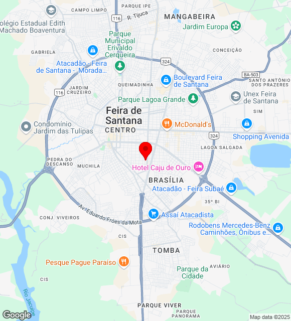 Mapa da localização