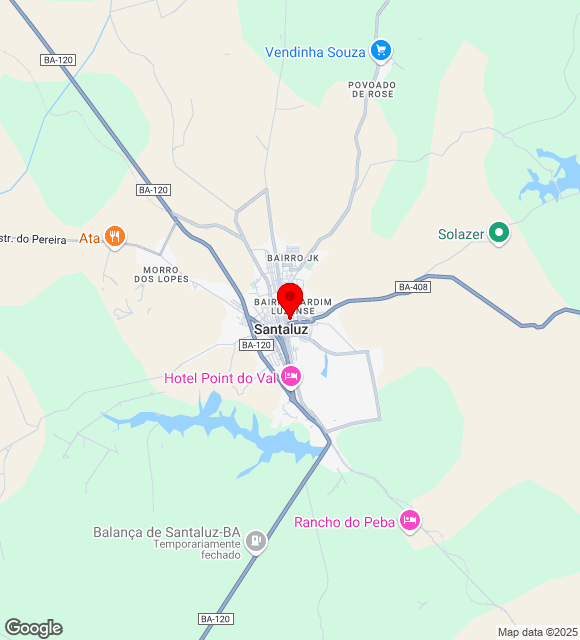 Mapa da localização