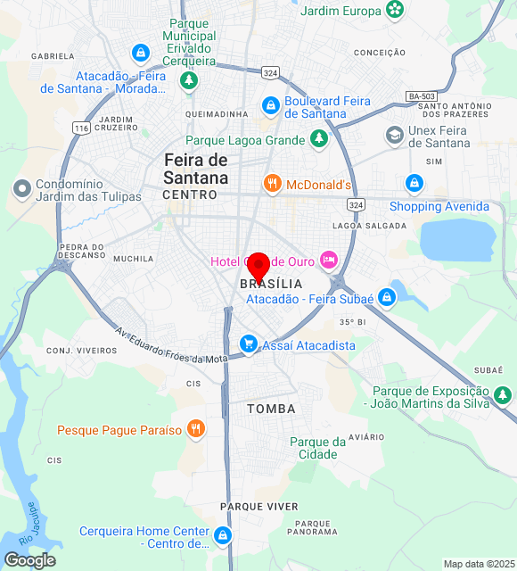 Mapa da localização