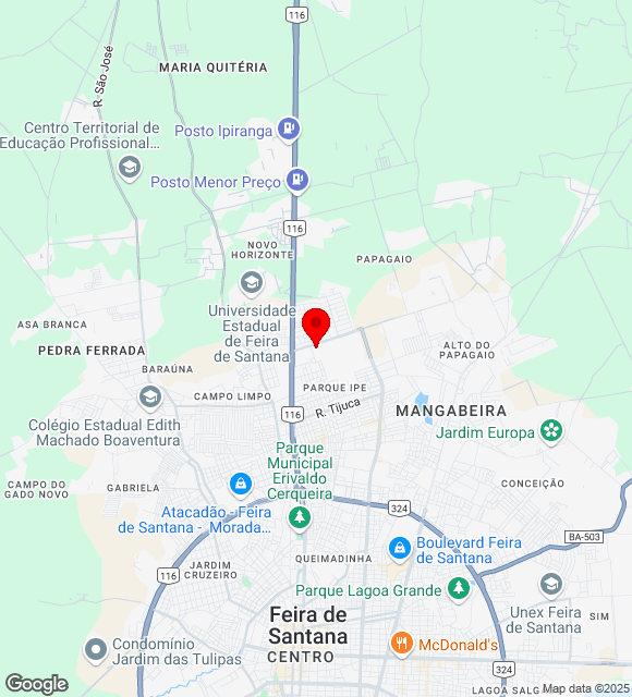 Mapa da localização