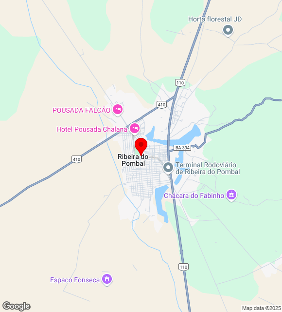 Mapa da localização