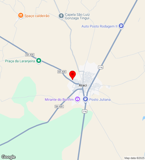 Mapa da localização