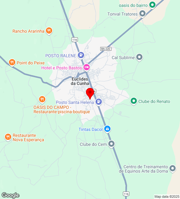 Mapa da localização