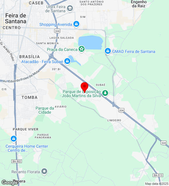 Mapa da localização